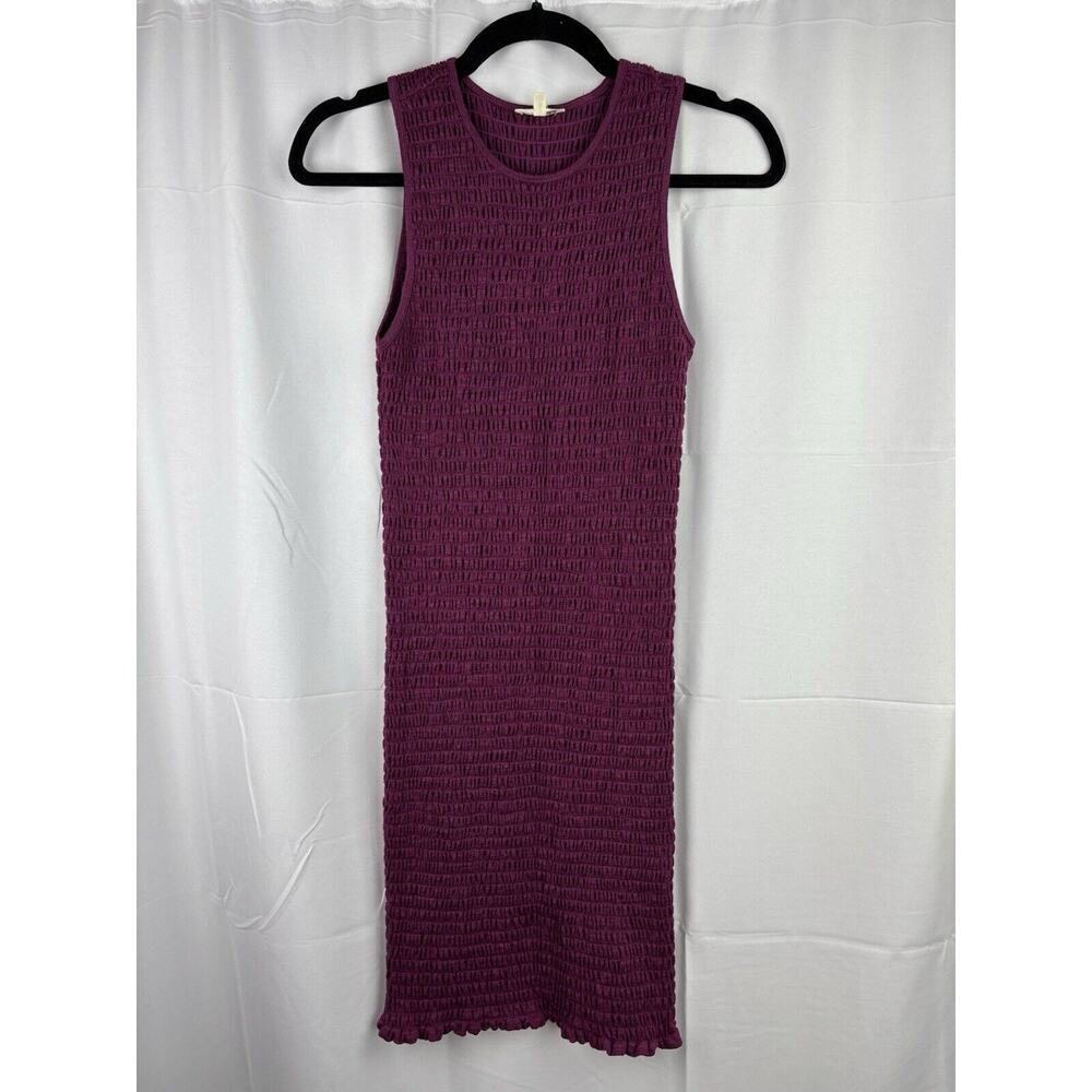 Aritzia Wilfred Shayk‎ Lila Raspberry Shirred Sleeveless Dress Sz XS